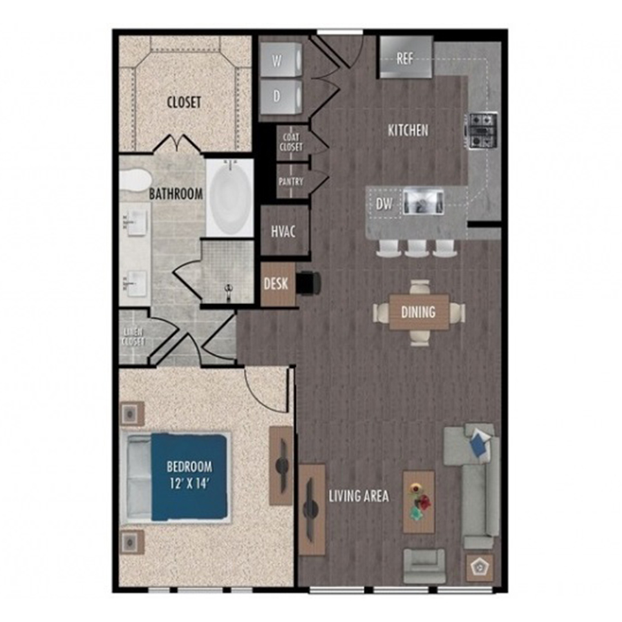 A7a-1x1 floor plan