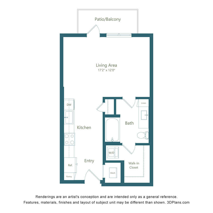 Studio Apartment – 1950 Winrock Blvd #1261, Houston, Texas