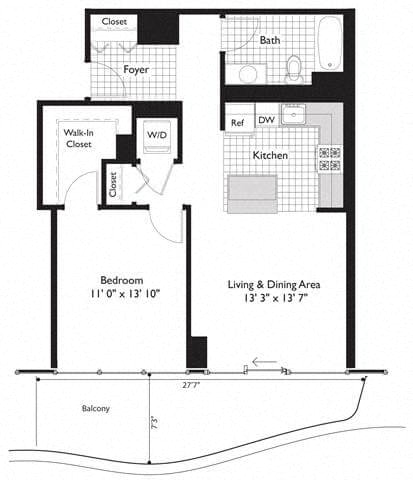 Unit 4011 floor plan