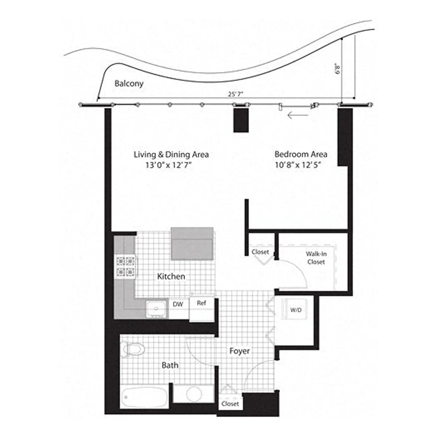 Unit 2404 floor plan