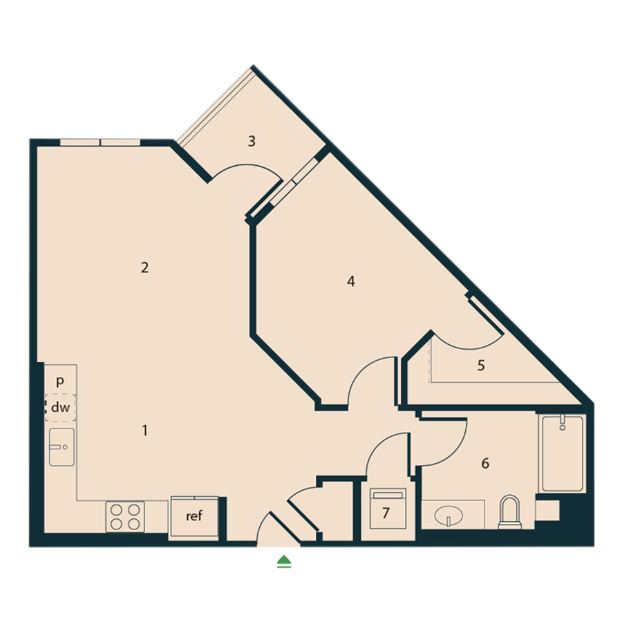 A2 floor plan