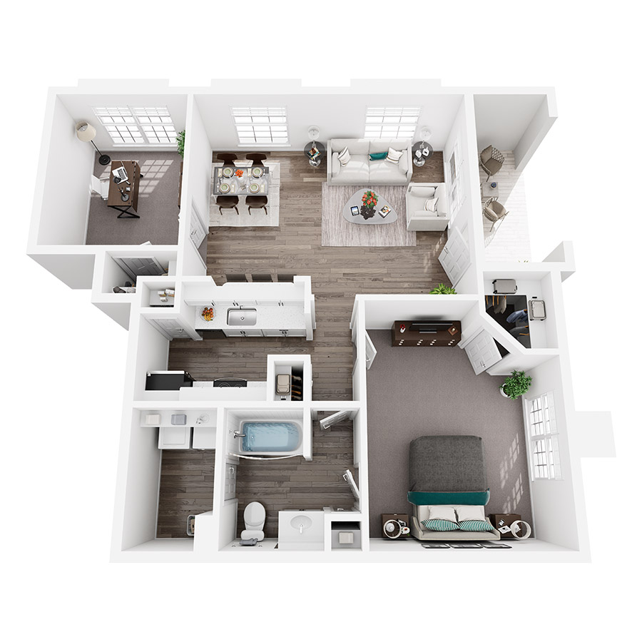 Greenwich Den floor plan