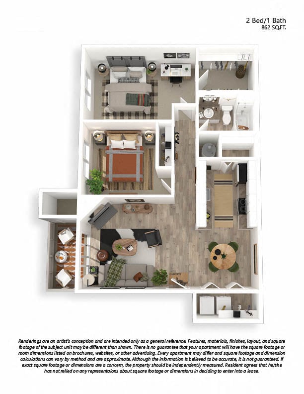2x1 Classic Alder floor plan